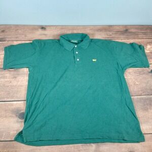 Masters Collection Green Golf Polo Shirt Embroidered Logo Mens XL